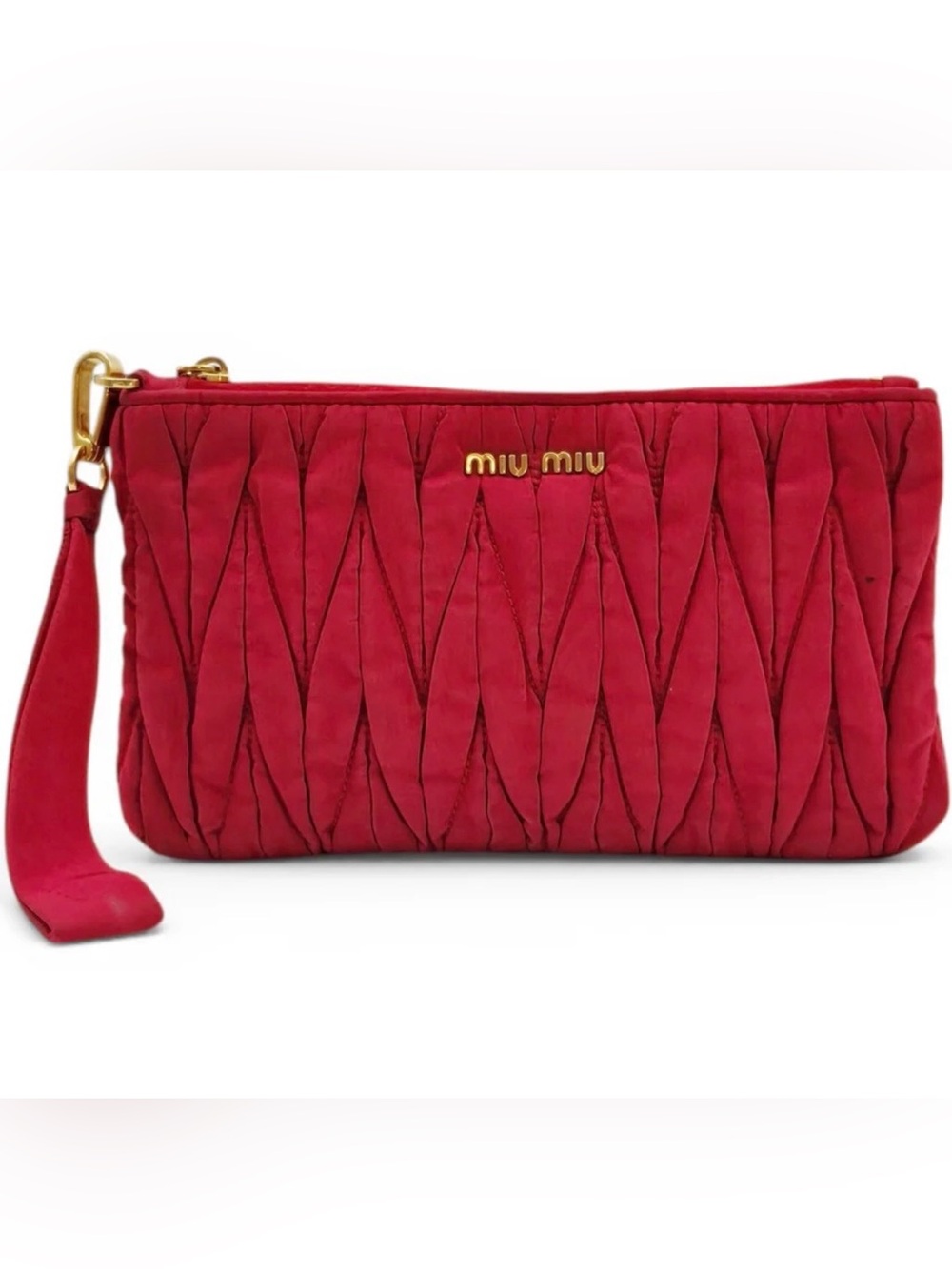Miu Miu Matelassé wristlet pouch